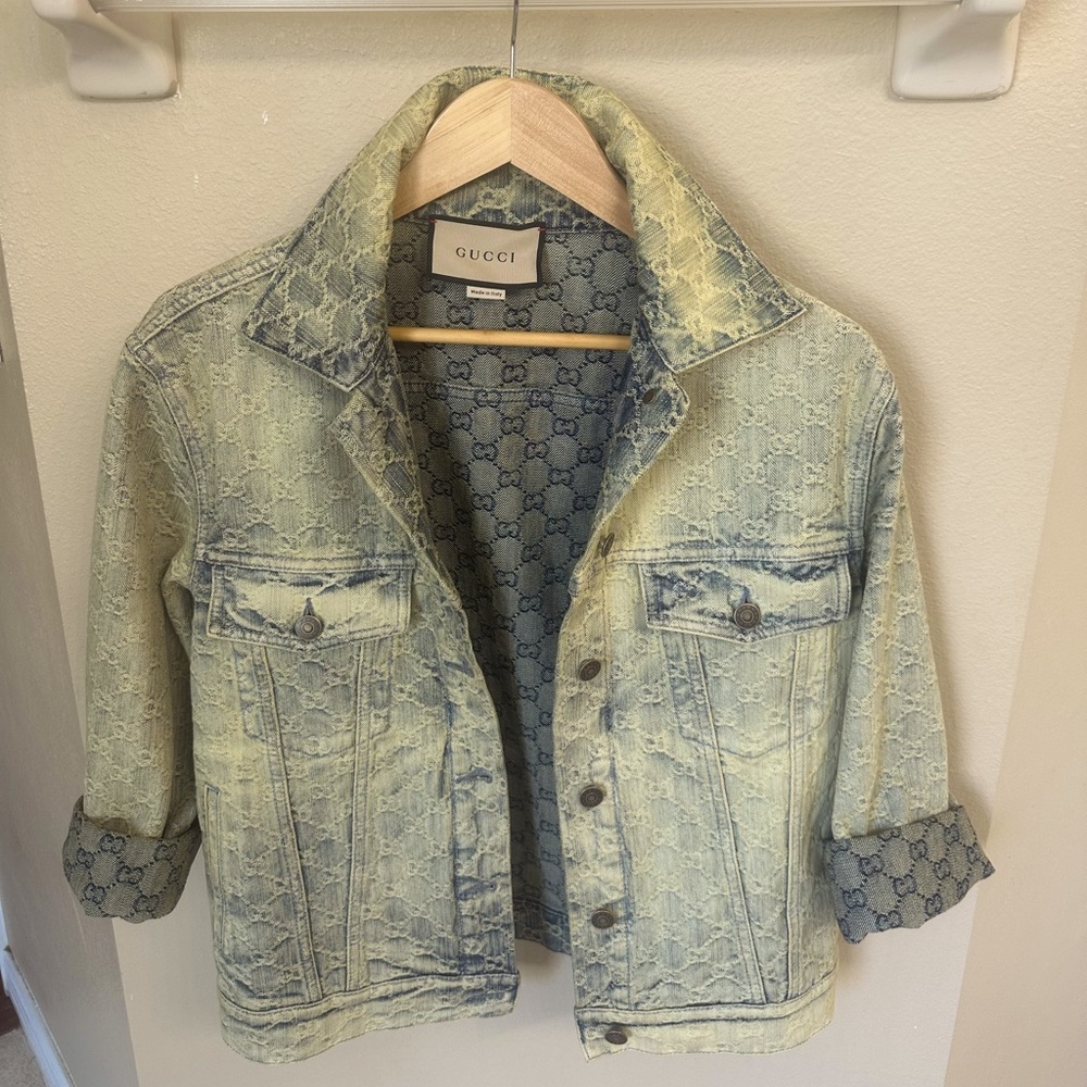 Gucci Denim jacket. Jeans jacket Monogram Gucci.